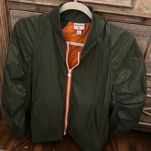 COPY - Hunter for Target. Women’s Large Hunter Green with orange and white zipp…